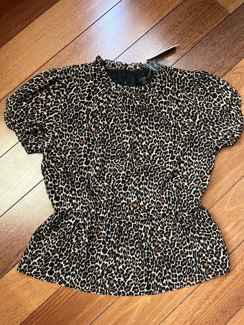 NWT J. Crew Leopard Print Stretchy Top